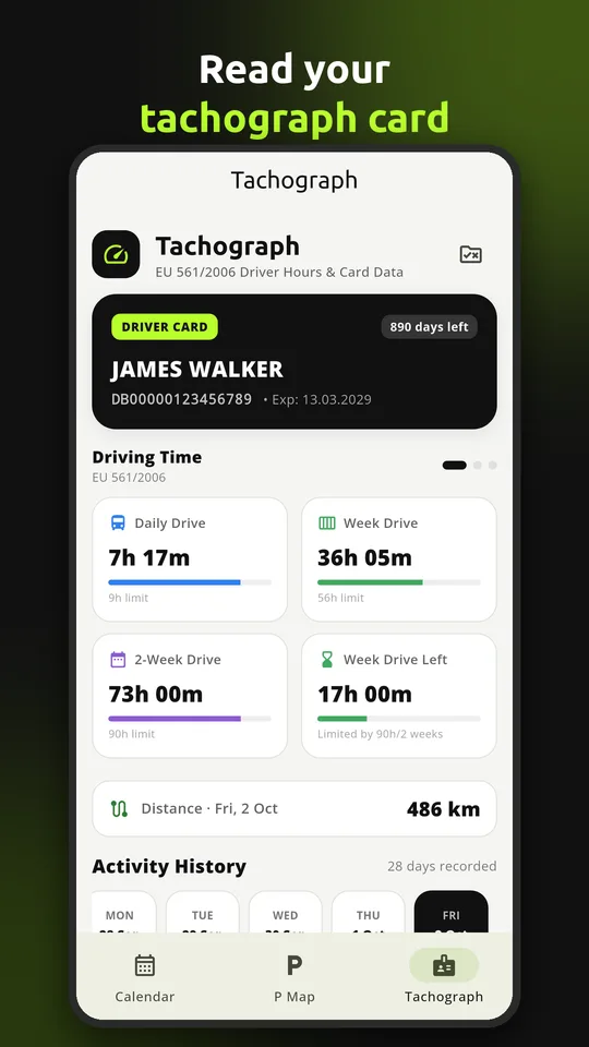 Driver Pad: Drivers’ hours gauges